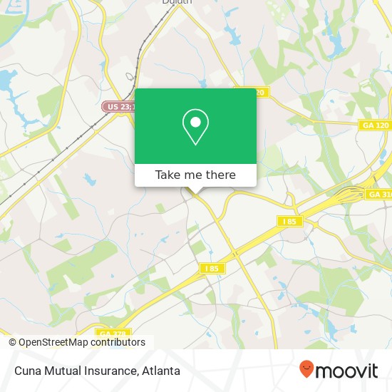 Mapa de Cuna Mutual Insurance