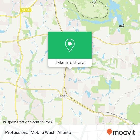 Mapa de Professional Mobile Wash