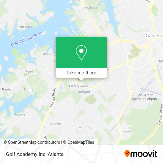 Golf Academy Inc map