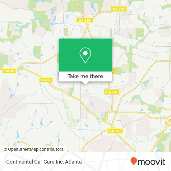 Mapa de Continental Car Care Inc