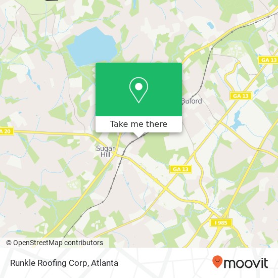 Runkle Roofing Corp map