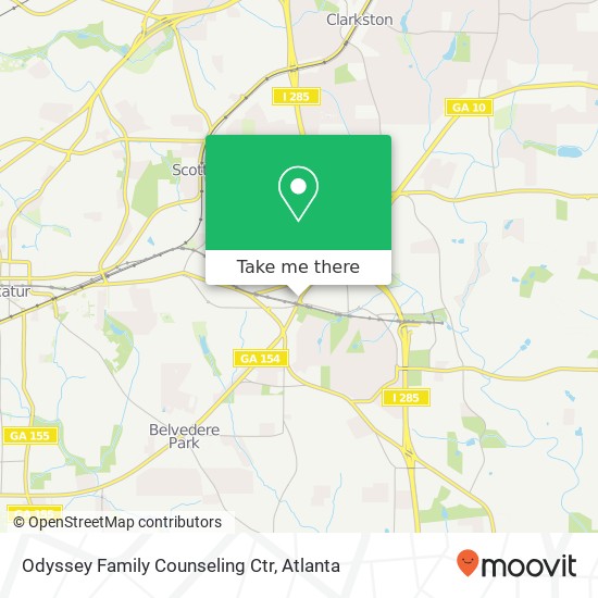 Mapa de Odyssey Family Counseling Ctr