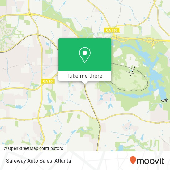 Mapa de Safeway Auto Sales