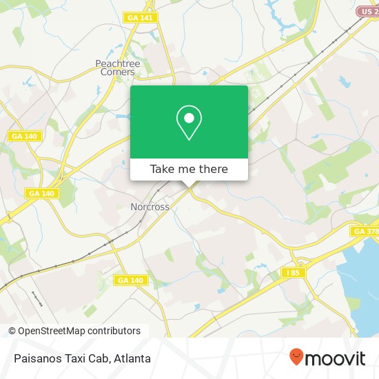 Paisanos Taxi Cab map