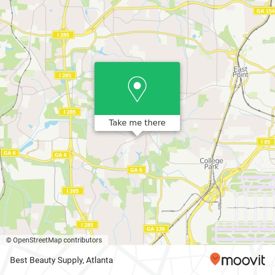 Mapa de Best Beauty Supply