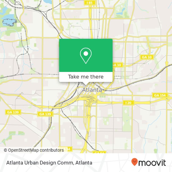 Mapa de Atlanta Urban Design Comm