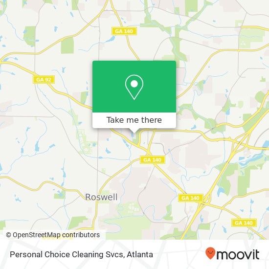 Mapa de Personal Choice Cleaning Svcs