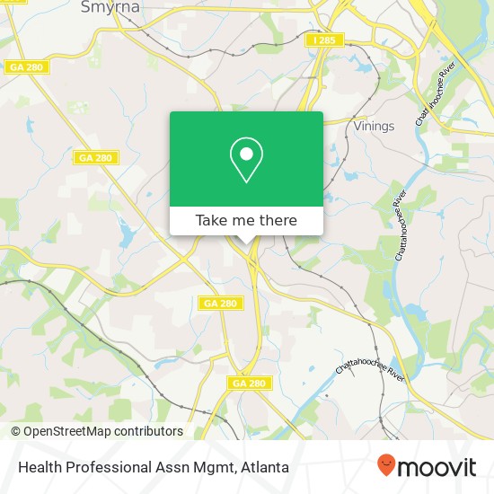 Mapa de Health Professional Assn Mgmt