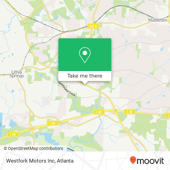 Mapa de Westfork Motors Inc