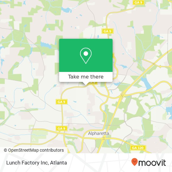 Lunch Factory Inc map