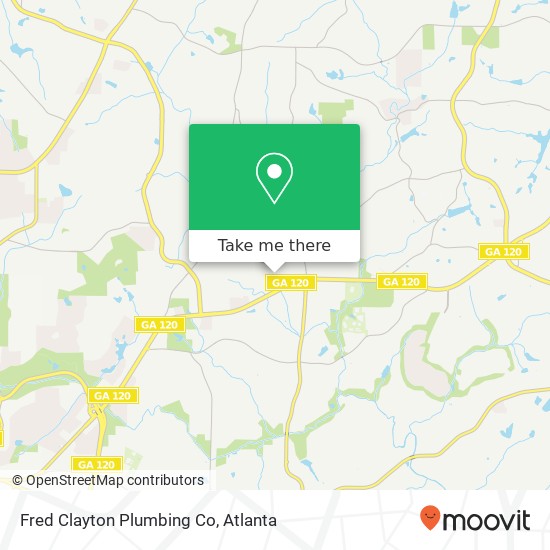 Mapa de Fred Clayton Plumbing Co