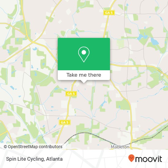 Spin Lite Cycling map