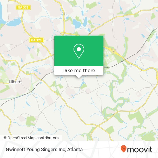 Mapa de Gwinnett Young Singers Inc