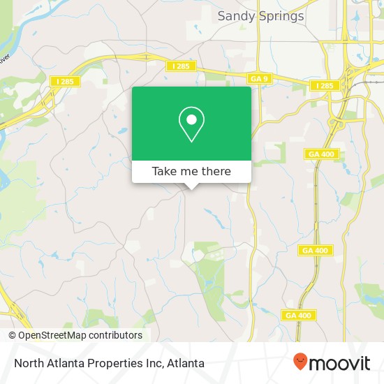 North Atlanta Properties Inc map