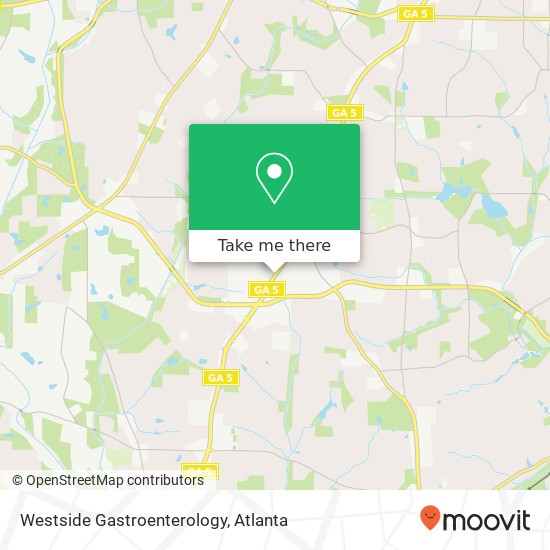 Mapa de Westside Gastroenterology