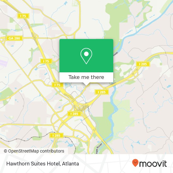 Hawthorn Suites Hotel map