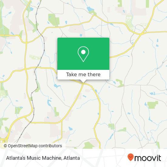Atlanta's Music Machine map