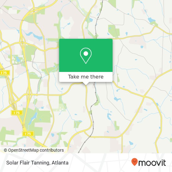 Solar Flair Tanning map