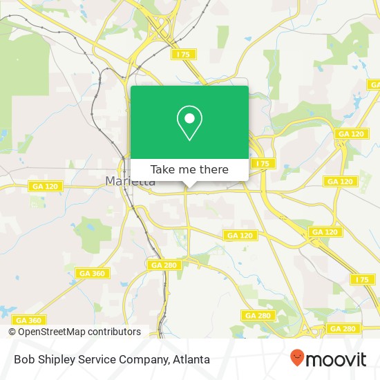 Bob Shipley Service Company map