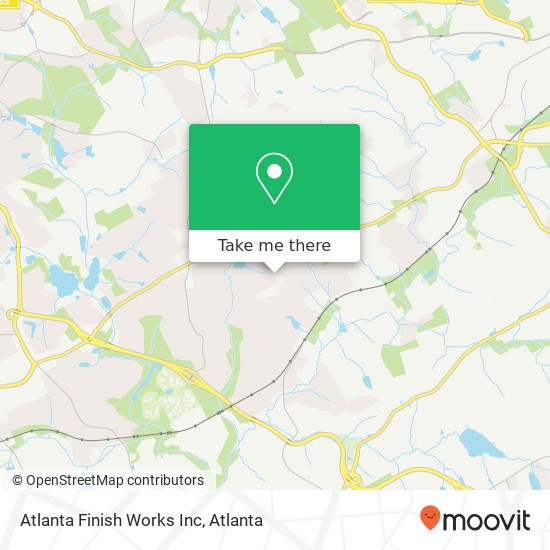 Mapa de Atlanta Finish Works Inc