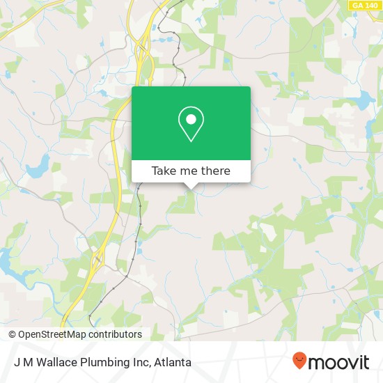 Mapa de J M Wallace Plumbing Inc