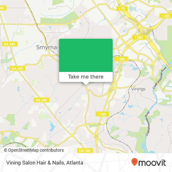 Vining Salon Hair & Nails map