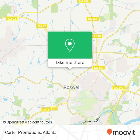 Carter Promotions map