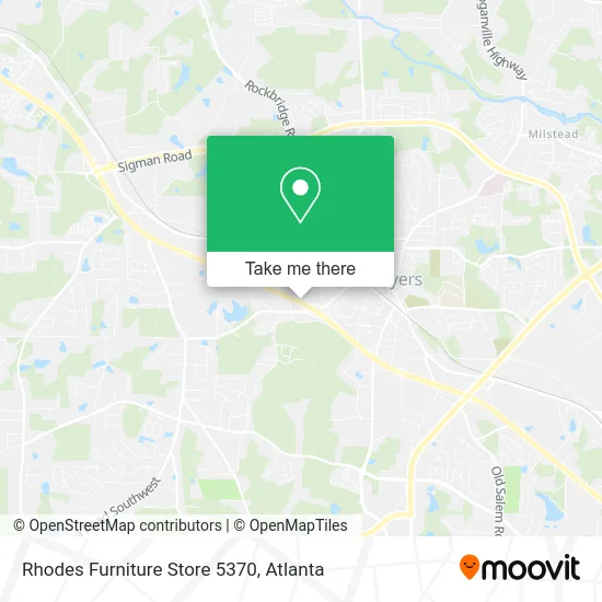Rhodes Furniture Store 5370 map