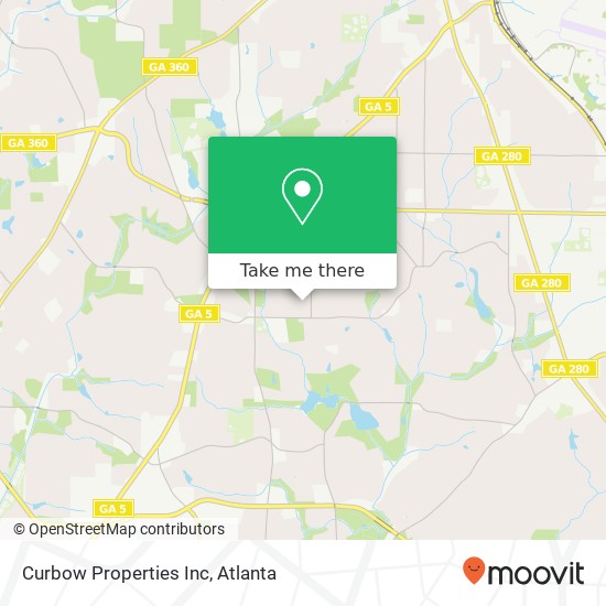 Mapa de Curbow Properties Inc