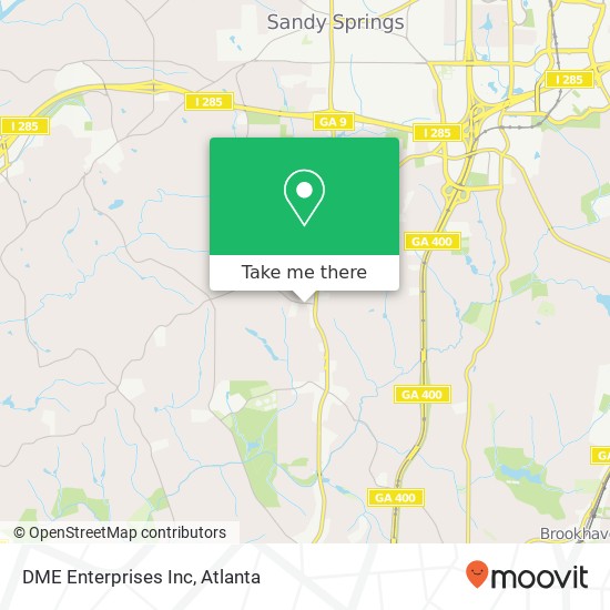 DME Enterprises Inc map