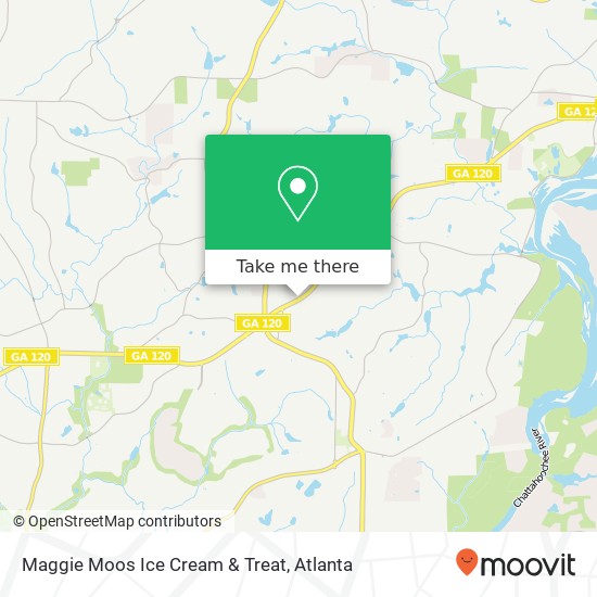 Mapa de Maggie Moos Ice Cream & Treat