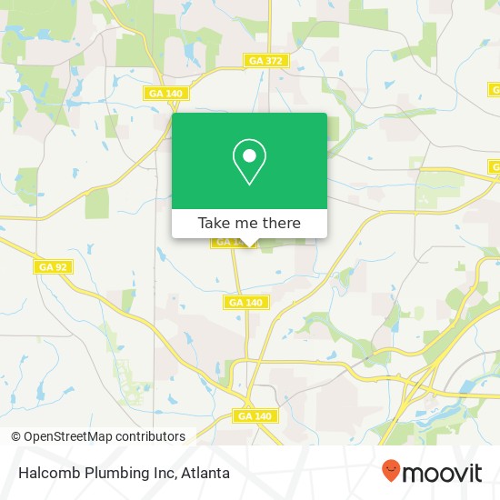 Mapa de Halcomb Plumbing Inc