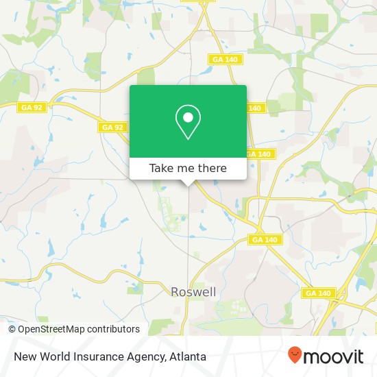 Mapa de New World Insurance Agency