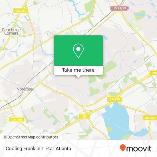 Cooling Franklin T Etal map