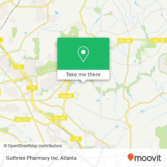 Mapa de Guthries Pharmacy Inc