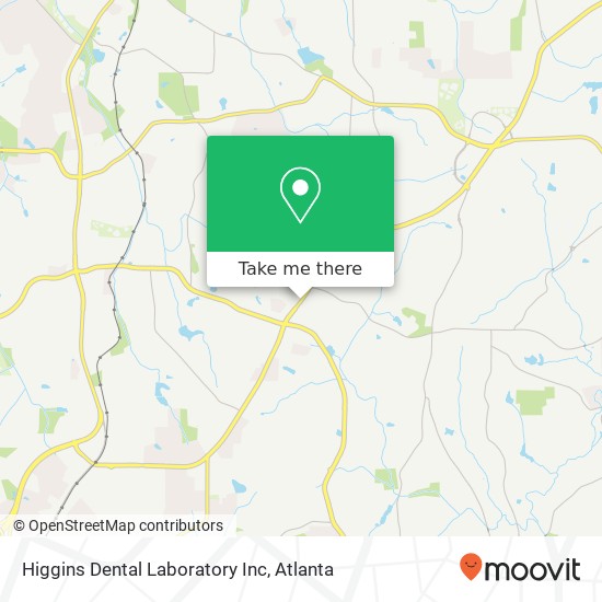 Mapa de Higgins Dental Laboratory Inc