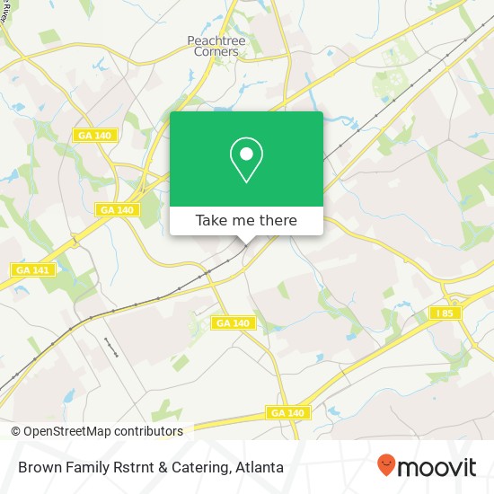 Brown Family Rstrnt & Catering map