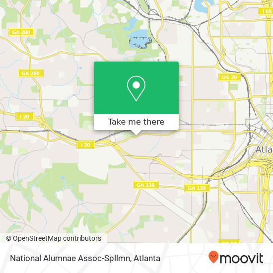 National Alumnae Assoc-Spllmn map