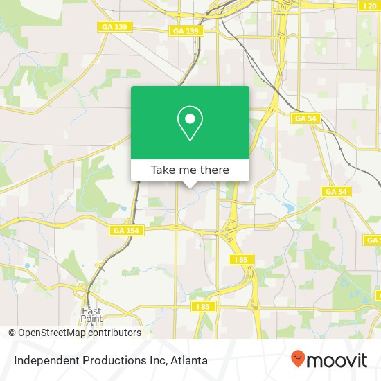 Independent Productions Inc map