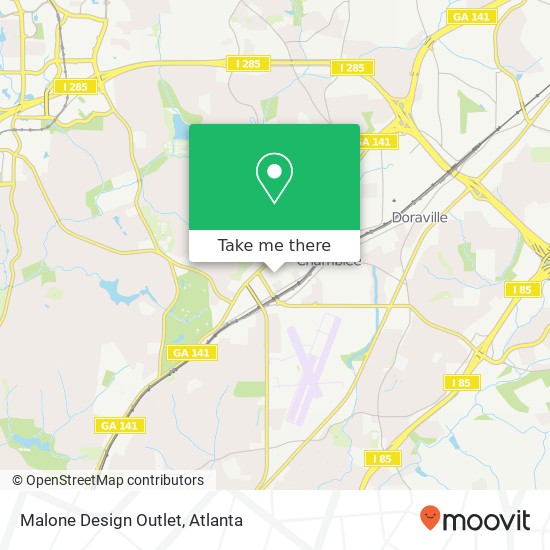 Malone Design Outlet map