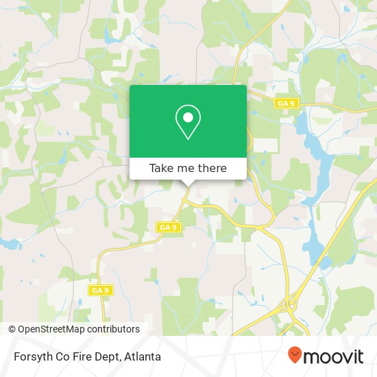 Forsyth Co Fire Dept map
