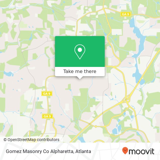 Gomez Masonry Co Alpharetta map
