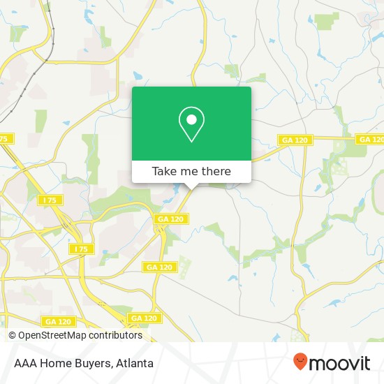 AAA Home Buyers map