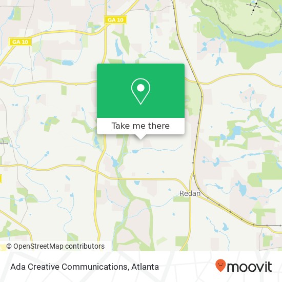 Ada Creative Communications map