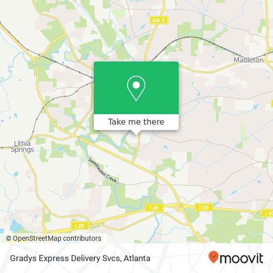 Gradys Express Delivery Svcs map