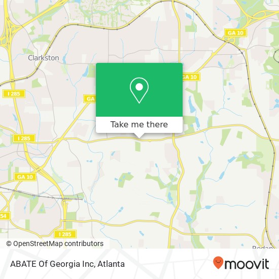 ABATE Of Georgia Inc map