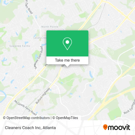 Cleaners Coach Inc map