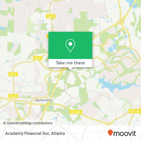 Academy Financial Svc map