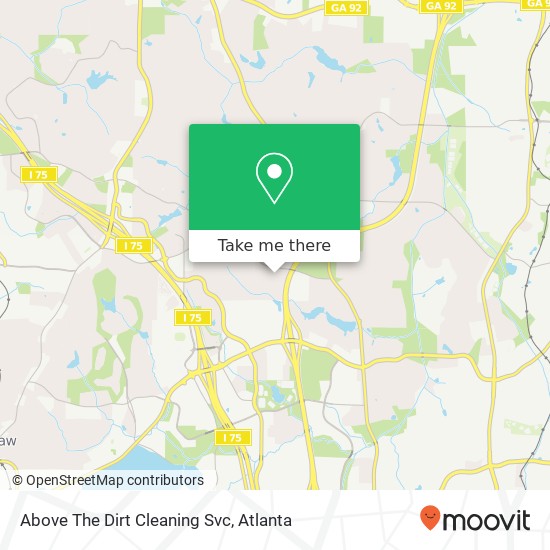 Above The Dirt Cleaning Svc map