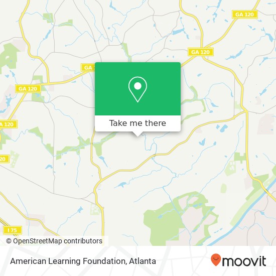 Mapa de American Learning Foundation